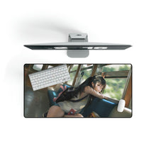 Load image into Gallery viewer, Anime, Beautiful, Girl, Riding, Train, Mouse Pad (Desk Mat)
