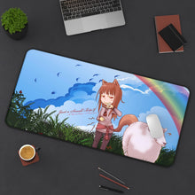 Load image into Gallery viewer, Spice And Wolf Mouse Pad (Desk Mat) On Desk
