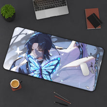 Load image into Gallery viewer, Shinobu Kochou Mouse Pad (Desk Mat) On Desk
