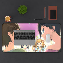 Load image into Gallery viewer, The "H.e.n.t.a.i" Prince and the Stony Cat. by Mouse Pad (Desk Mat) With Laptop
