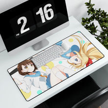 Load image into Gallery viewer, Nisekoi Chitoge Kirisaki, Kosaki Onodera Mouse Pad (Desk Mat) With Laptop
