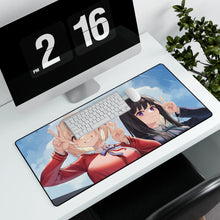 Load image into Gallery viewer, Lycoris Recoil Takina Inoue, Chisato Nishikigi Mouse Pad (Desk Mat) With Laptop
