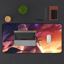 Load image into Gallery viewer, Saber (Fate Series) Mouse Pad (Desk Mat) With Laptop
