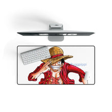 Load image into Gallery viewer, One Piece Monkey D. Luffy Mouse Pad (Desk Mat) On Desk
