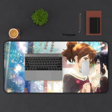 Load image into Gallery viewer, Sound! Euphonium Kumiko Oumae, Reina Kousaka Mouse Pad (Desk Mat) With Laptop
