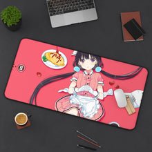 Load image into Gallery viewer, Blend S Maika Sakuranomiya Mouse Pad (Desk Mat) On Desk
