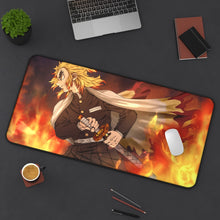 Load image into Gallery viewer, Demon Slayer: Kimetsu No Yaiba Mouse Pad (Desk Mat) On Desk
