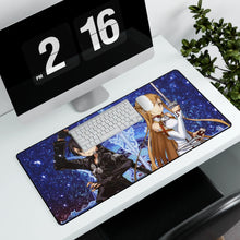 Load image into Gallery viewer, Sword Art Online Kazuto Kirigaya, Asuna Yuuki Mouse Pad (Desk Mat) With Laptop
