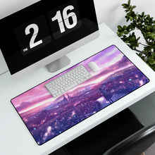 Load image into Gallery viewer, Looking Out at a Colorful Horizon Mouse Pad (Desk Mat) With Laptop
