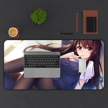 Load image into Gallery viewer, Utaha Kasumigaoka Mouse Pad (Desk Mat) With Laptop
