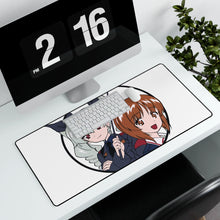 Load image into Gallery viewer, Girls und Panzer Mouse Pad (Desk Mat) With Laptop

