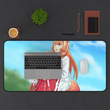 Load image into Gallery viewer, Raphtalia Mouse Pad (Desk Mat) With Laptop
