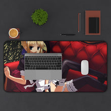 Load image into Gallery viewer, Saber (Fate Series) Mouse Pad (Desk Mat) With Laptop
