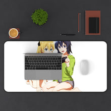 Load image into Gallery viewer, Gamers! Karen Tendou, Chiaki Hoshinomori Mouse Pad (Desk Mat) With Laptop
