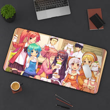 Load image into Gallery viewer, Puella Magi Madoka Magica Homura Akemi, Madoka Kaname, Sayaka Miki, Mami Tomoe, Kyuubey Mouse Pad (Desk Mat) Background
