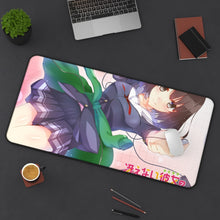 Load image into Gallery viewer, Megumi Katō Mouse Pad (Desk Mat) On Desk
