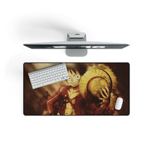 Load image into Gallery viewer, One Piece Monkey D. Luffy Mouse Pad (Desk Mat) On Desk
