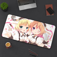 Load image into Gallery viewer, Is The Order A Rabbit? Mouse Pad (Desk Mat) On Desk
