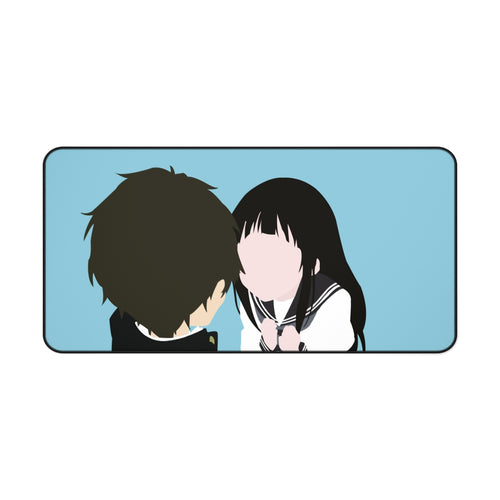 houtarou oreki y eru chitanda hyouka minimalist Mouse Pad (Desk Mat)