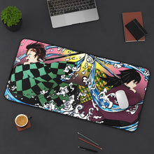 Load image into Gallery viewer, Demon Slayer: Kimetsu No Yaiba Mouse Pad (Desk Mat) On Desk
