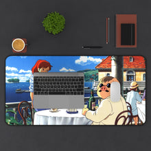 Load image into Gallery viewer, Porco Rosso Mouse Pad (Desk Mat) With Laptop
