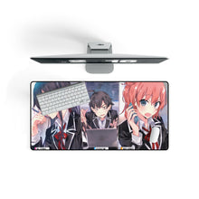 Load image into Gallery viewer, My Teen Romantic Comedy SNAFU Hachiman Hikigaya, Yukino Yukinoshita, Yui Yuigahama Mouse Pad (Desk Mat) On Desk
