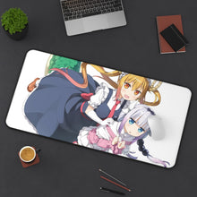 Load image into Gallery viewer, Miss Kobayashi&#39;s Dragon Maid Kanna Kamui, Kobayashi San Chi No Maid Dragon, Tohru Mouse Pad (Desk Mat) On Desk
