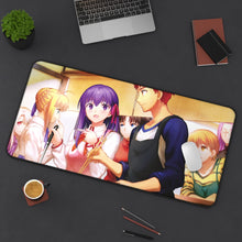 Load image into Gallery viewer, Rider, Artoria Pendragon, Rin Tohsaka and Saber (Fate Series) Mouse Pad (Desk Mat) On Desk
