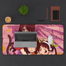 Load image into Gallery viewer, Monogatari (Series) Mouse Pad (Desk Mat) With Laptop
