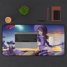 Load image into Gallery viewer, Little Witch Academia Atsuko Kagari, Sucy Manbavaran, Computer Keyboard Pad, Lotte Yanson Mouse Pad (Desk Mat) With Laptop
