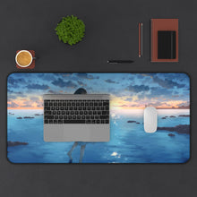 Load image into Gallery viewer, Girl walking on water Mouse Pad (Desk Mat) With Laptop
