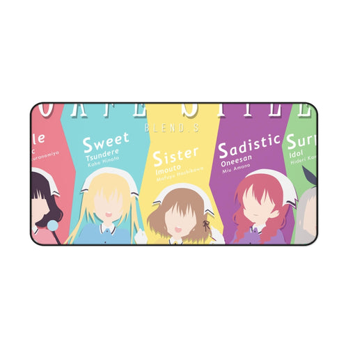 Blend S Maika Sakuranomiya, Kaho Hinata, Mafuyu Hoshikawa, Hideri Kanzaki, Miu Amano Mouse Pad (Desk Mat)