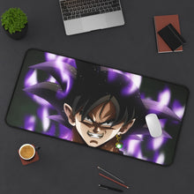 Load image into Gallery viewer, Black Goku 8k Mouse Pad (Desk Mat) On Desk
