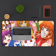 Load image into Gallery viewer, Gourmet Girl Graffiti Mouse Pad (Desk Mat) With Laptop
