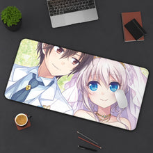 Load image into Gallery viewer, Yū Otosaka and Nao Tomori Together Mouse Pad (Desk Mat) On Desk
