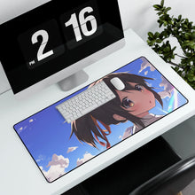 Load image into Gallery viewer, Mitsuha (Your Name) Mouse Pad (Desk Mat) With Laptop

