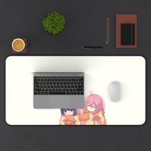 Load image into Gallery viewer, Laid-Back Camp Mouse Pad (Desk Mat) With Laptop
