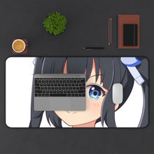 Load image into Gallery viewer, Is It Wrong To Try To Pick Up Girls In A Dungeon? Mouse Pad (Desk Mat) With Laptop
