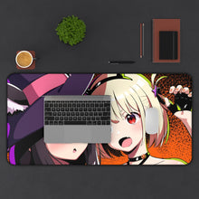 Load image into Gallery viewer, Lycoris Recoil Takina Inoue, Chisato Nishikigi Mouse Pad (Desk Mat) With Laptop
