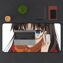 Load image into Gallery viewer, Rin Tohsaka 8k Mouse Pad (Desk Mat) With Laptop
