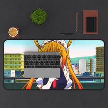 Load image into Gallery viewer, Miss Kobayashi&#39;s Dragon Maid Kobayashi San Chi No Maid Dragon, Tohru Mouse Pad (Desk Mat) With Laptop
