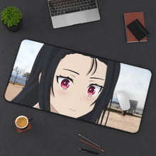 Load image into Gallery viewer, Sasanqua Mouse Pad (Desk Mat) On Desk
