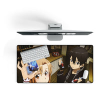 Load image into Gallery viewer, Kirito and Asuna Mouse Pad (Desk Mat) On Desk
