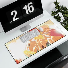 Load image into Gallery viewer, Fairy Tail Natsu Dragneel, Erza Scarlet, Gray Fullbuster Mouse Pad (Desk Mat) With Laptop
