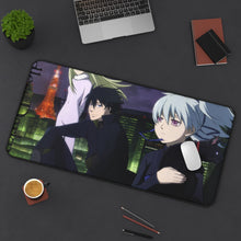 Load image into Gallery viewer, Darker Than Black Hei, Yin, Amber Mouse Pad (Desk Mat) On Desk
