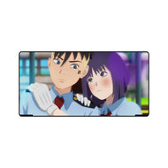 Sumire and Kawaki: Railway Security Mouse Pad (Desk Mat)