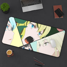 Load image into Gallery viewer, Aiz,Hestia,Lyon and Andromeda Mouse Pad (Desk Mat) On Desk
