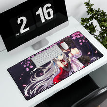 Load image into Gallery viewer, Cherry Blossoms Mouse Pad (Desk Mat) With Laptop
