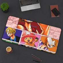 Load image into Gallery viewer, One Piece Monkey D. Luffy, Roronoa Zoro, Sanji, Nico Robin, Tony Tony Chopper Mouse Pad (Desk Mat) With Laptop
