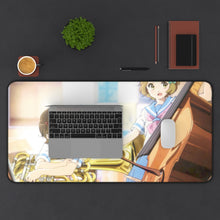 Load image into Gallery viewer, Sound! Euphonium Hazuki Katou, Sapphire Kawashima Mouse Pad (Desk Mat) With Laptop
